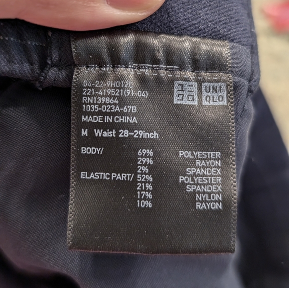 Uniqlo Navy Windowpane Ankle Pants - Picture 4 of 6